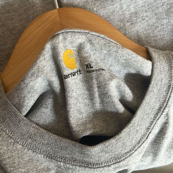 CARHARTT Pocket Blue Heathered XL T-Shirt - Picture 3 of 3